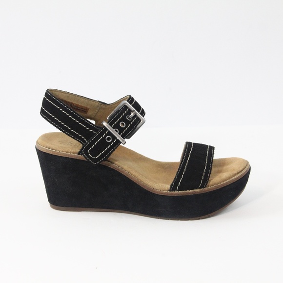 clarks platform wedge sandals